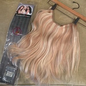 Hidden Crown Halo Hair Extension. 16 inch